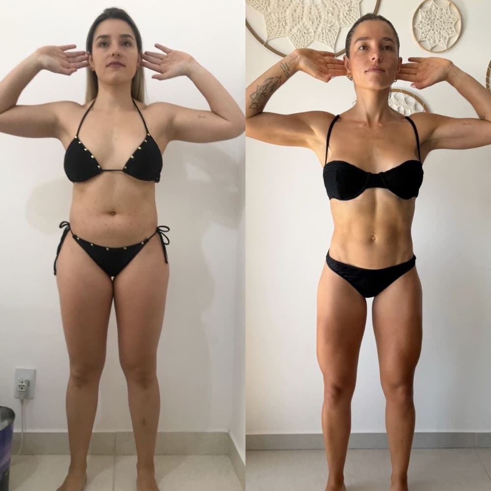 Laüra Rosa — antes e depois