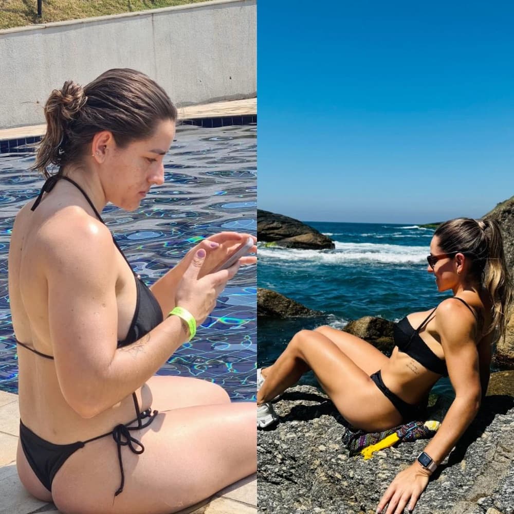 Laüra Rosa — antes e depois